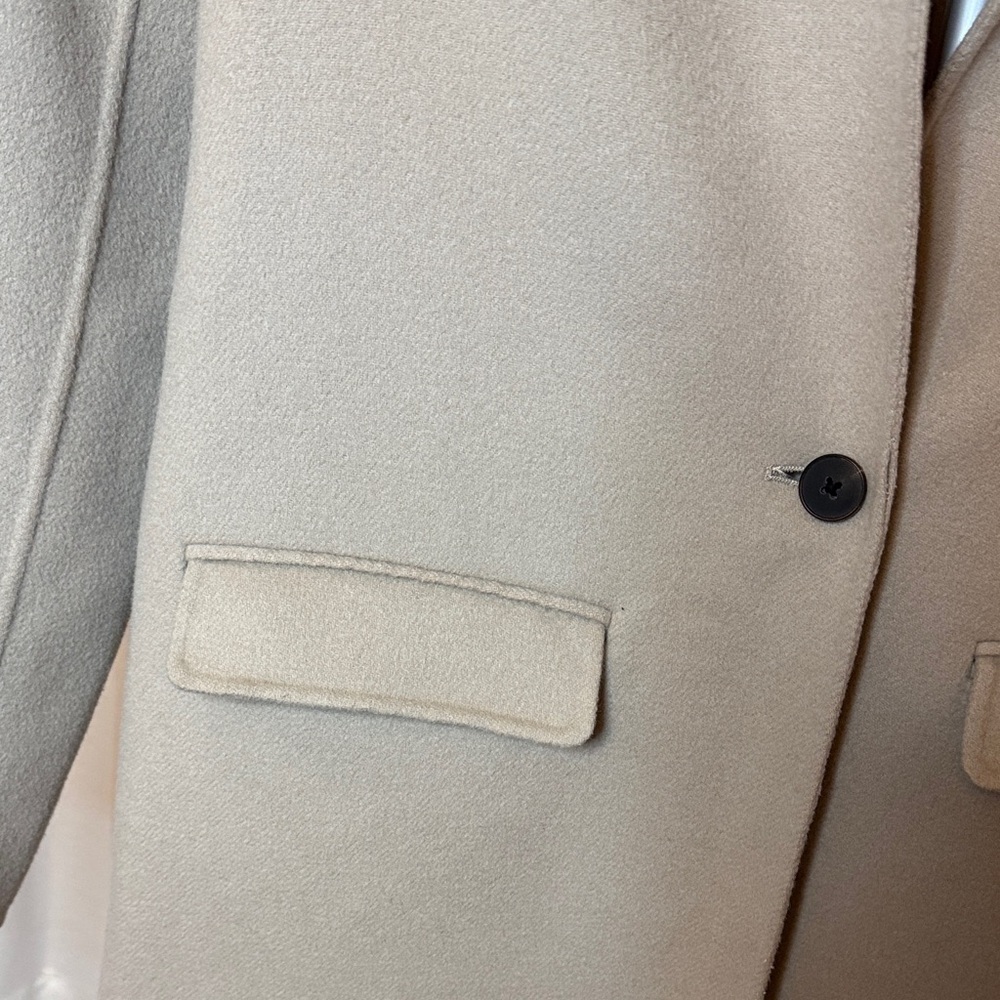 MACKAGE Double-Face 100% Wool Coat Sand Tan Spring OldMoney Aesthetic Size Small - Picture 6 of 10